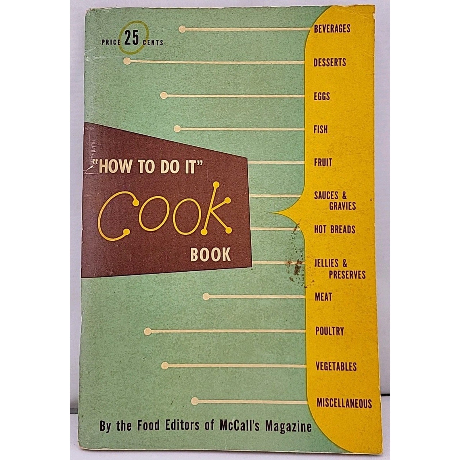 "How To Do It" Cook Book By The Food Editors Of McCall's Magazine