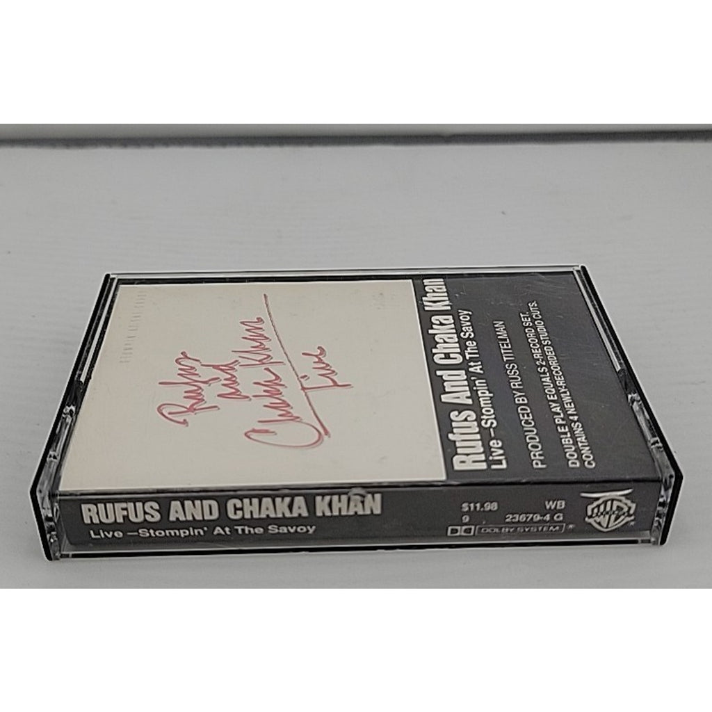 Stompin' at the Savoy (Live) by Rufus & Chaka Khan (Cassette, 2 Discs,...