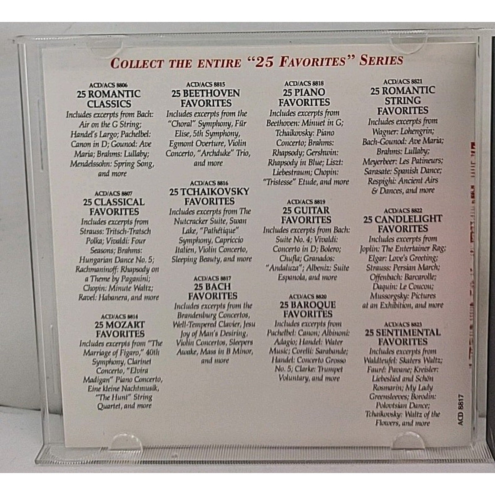 25 Bach Favorites by Various (CD, 1996)