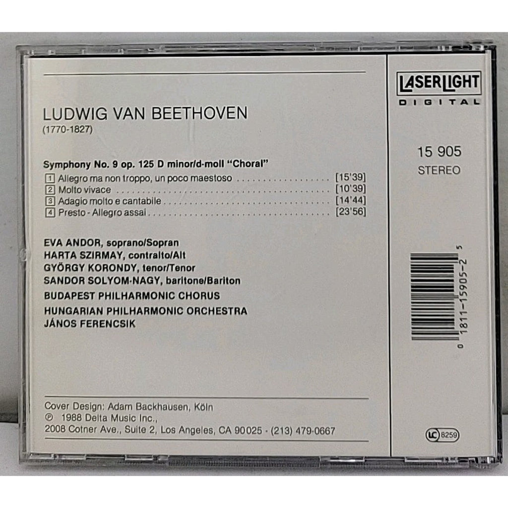 Sym 9 Choral by Ludwig van Beethoven (CD, 1990)