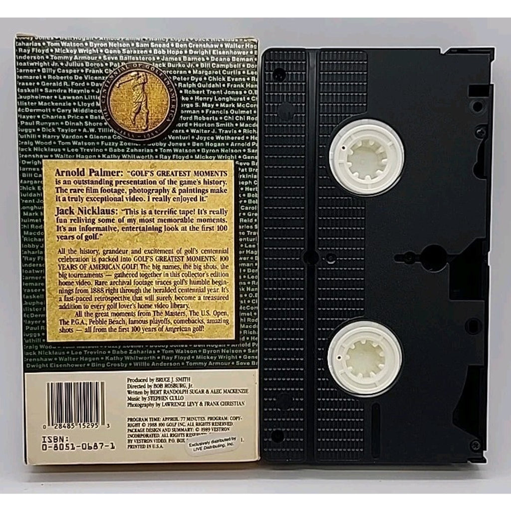 Golfs Greatest Moments (VHS, 1993)