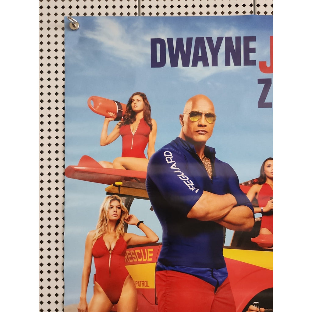 Baywatch - Movie Poster with Dwayne Johnson and Zac Efron