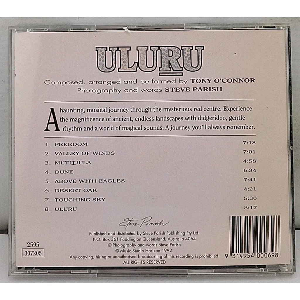 Tony O'Connor "Uluru" (Australia) "Music Studio Horizon" (1992) (CD)