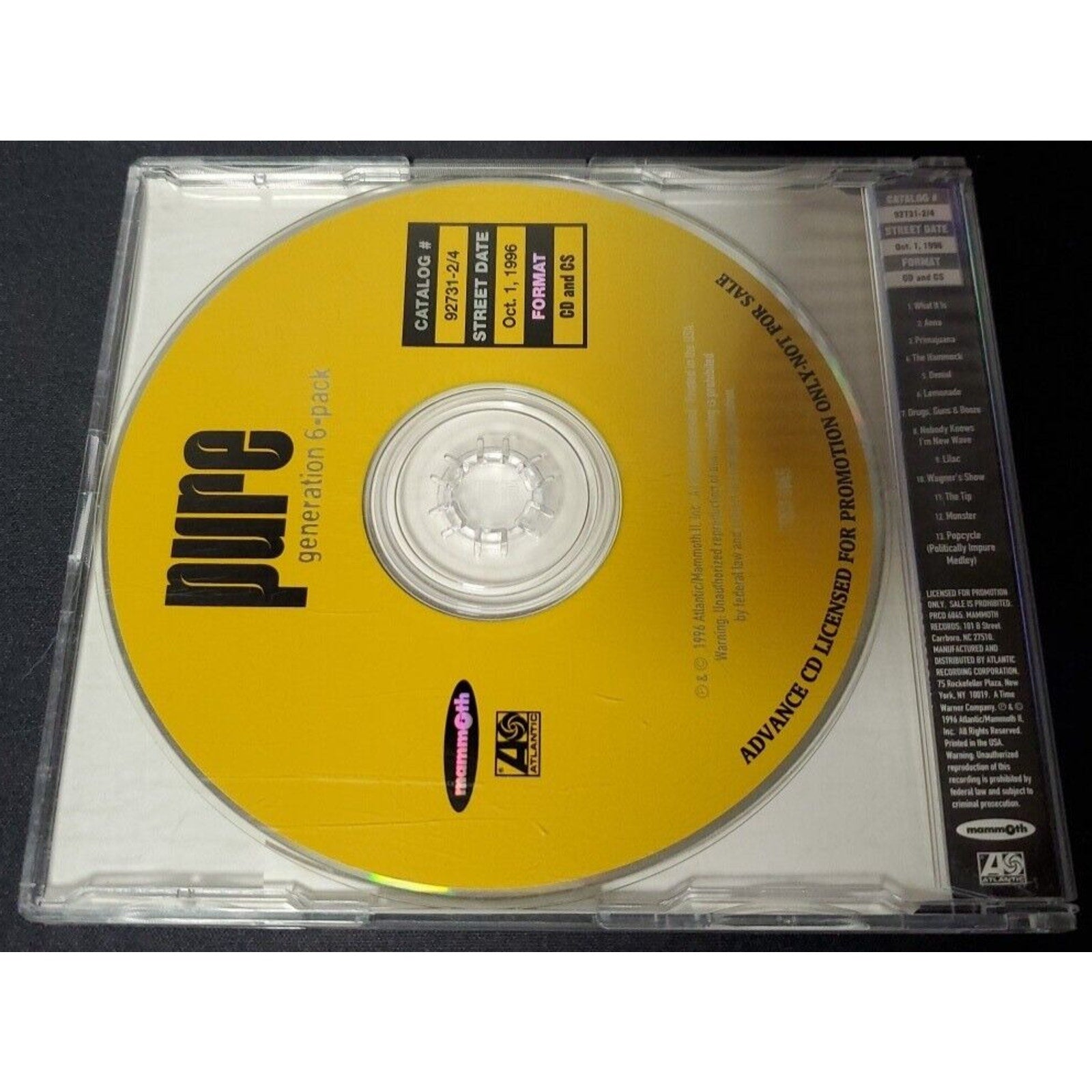 Generation 6-pack by Pure (CD, Promo)