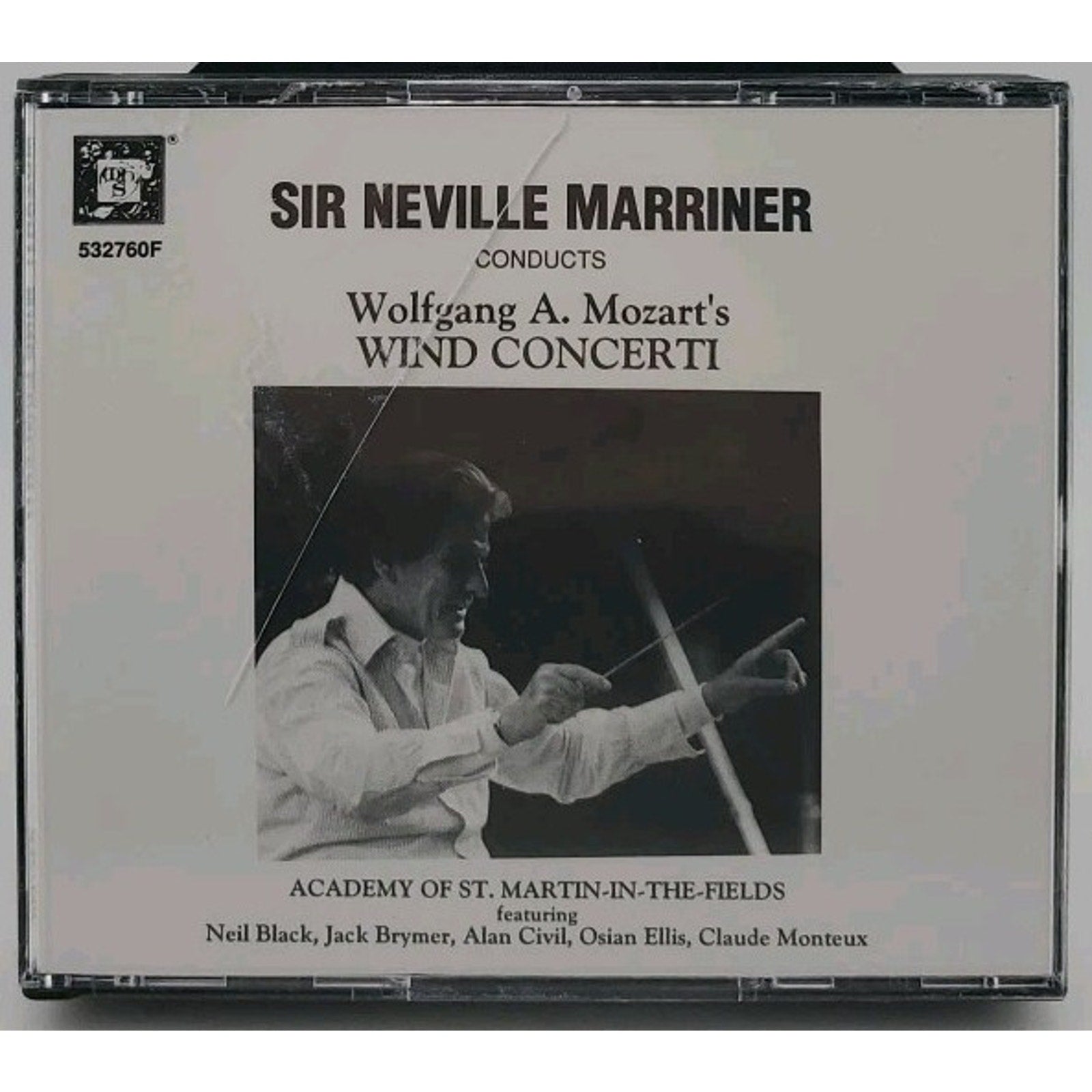 Wofgand A. Mozart's - Wind Concerti - Sir Neville Marriner (CD)