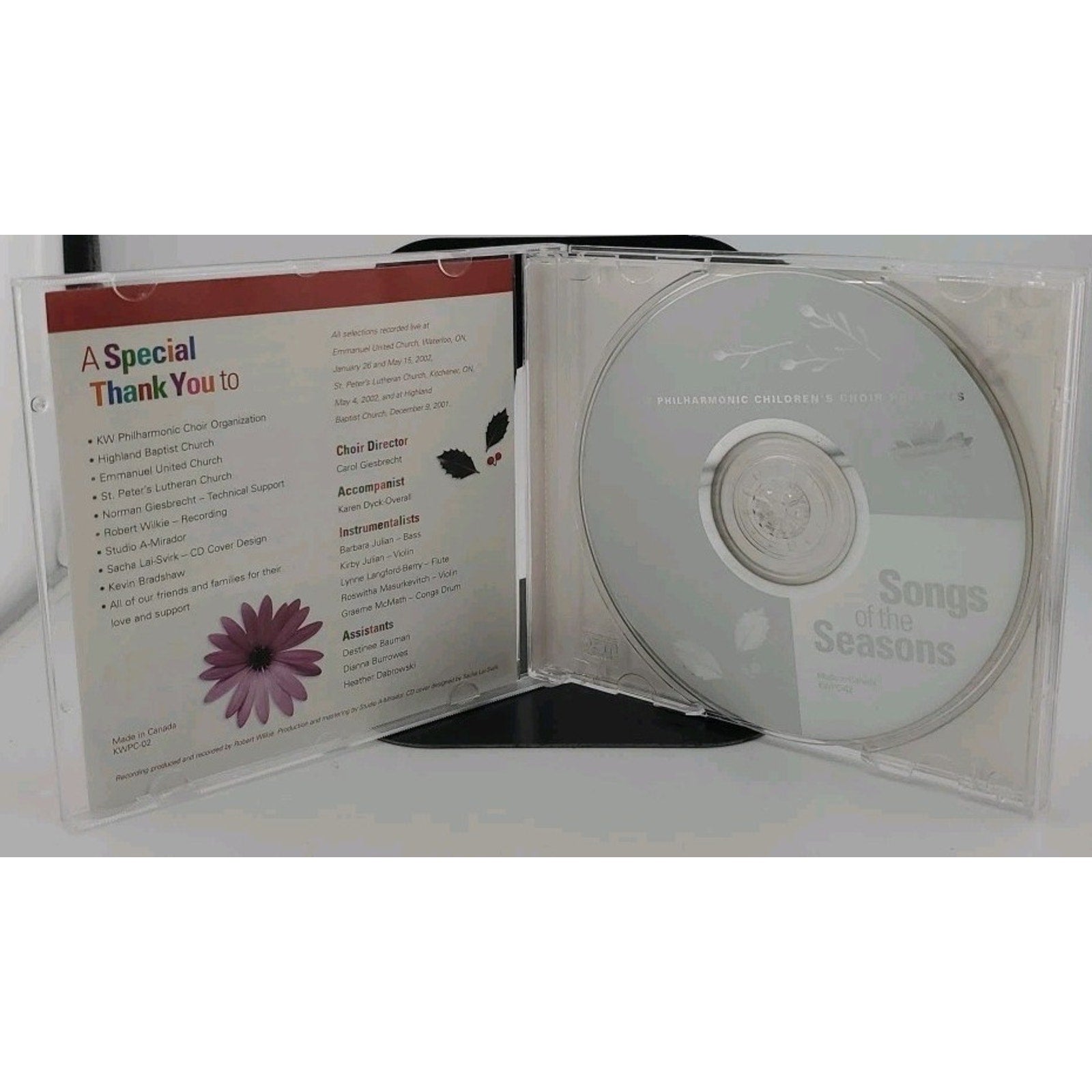 Songs Of The Seasons CD - The KW Philarmonic Childrens Choir