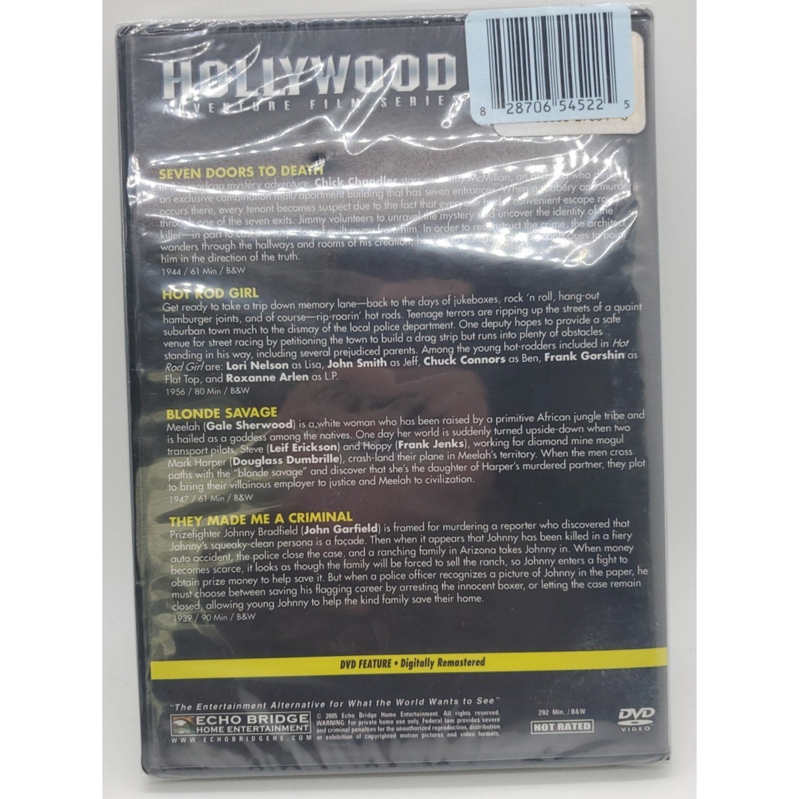 Hollywood Adventure Film Series (DVD) *Brand New*