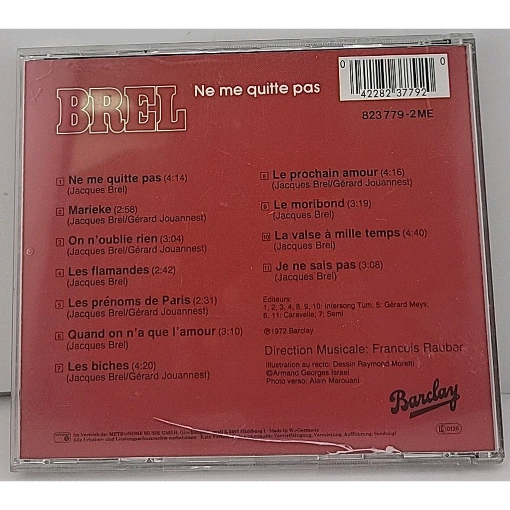 Ne Me Quitte Pas by Jacques Brel (CD, 2005)