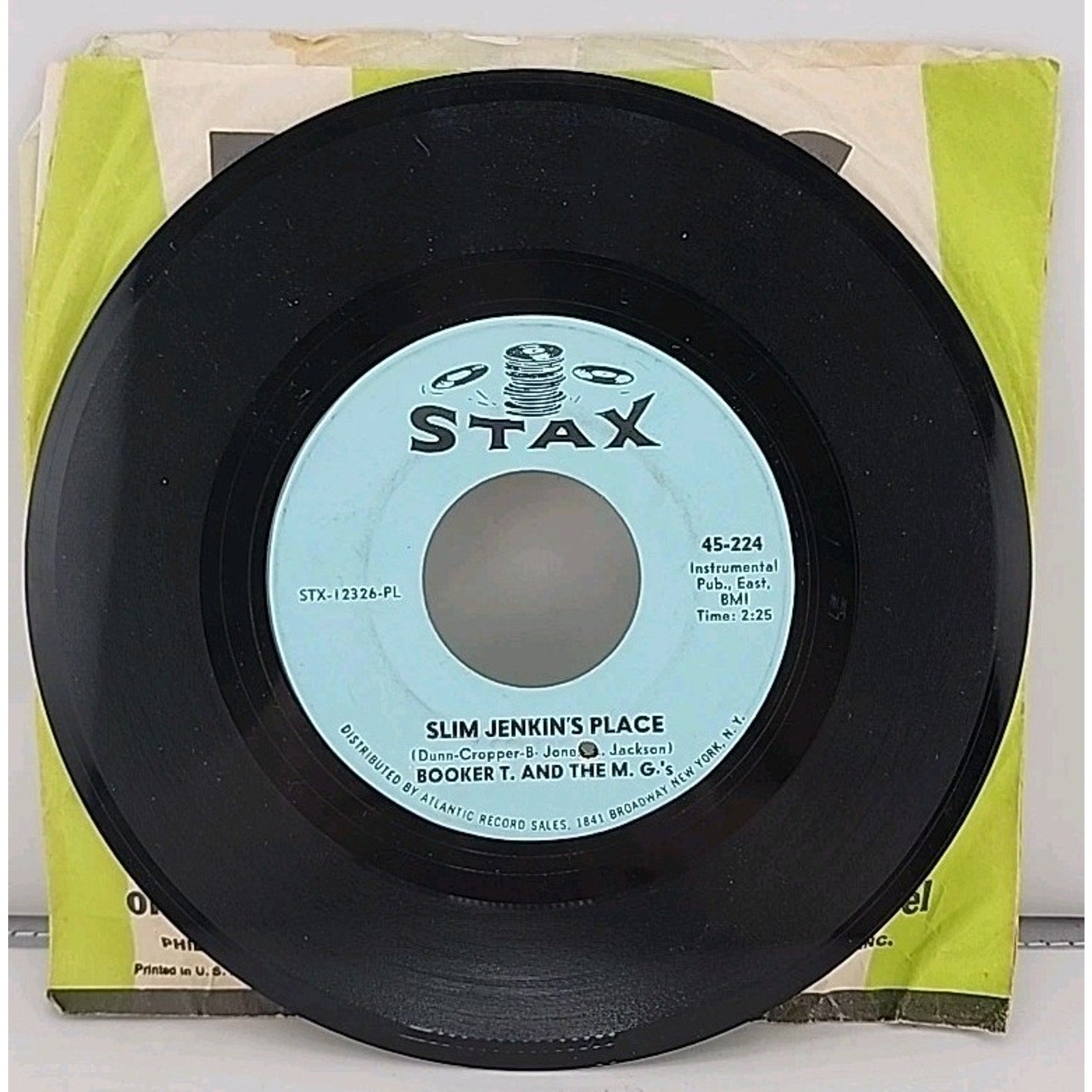 Booker T. And The M.g.'s- Slim Jenkinsl's Place/ Groovin' 45 RPM 7"