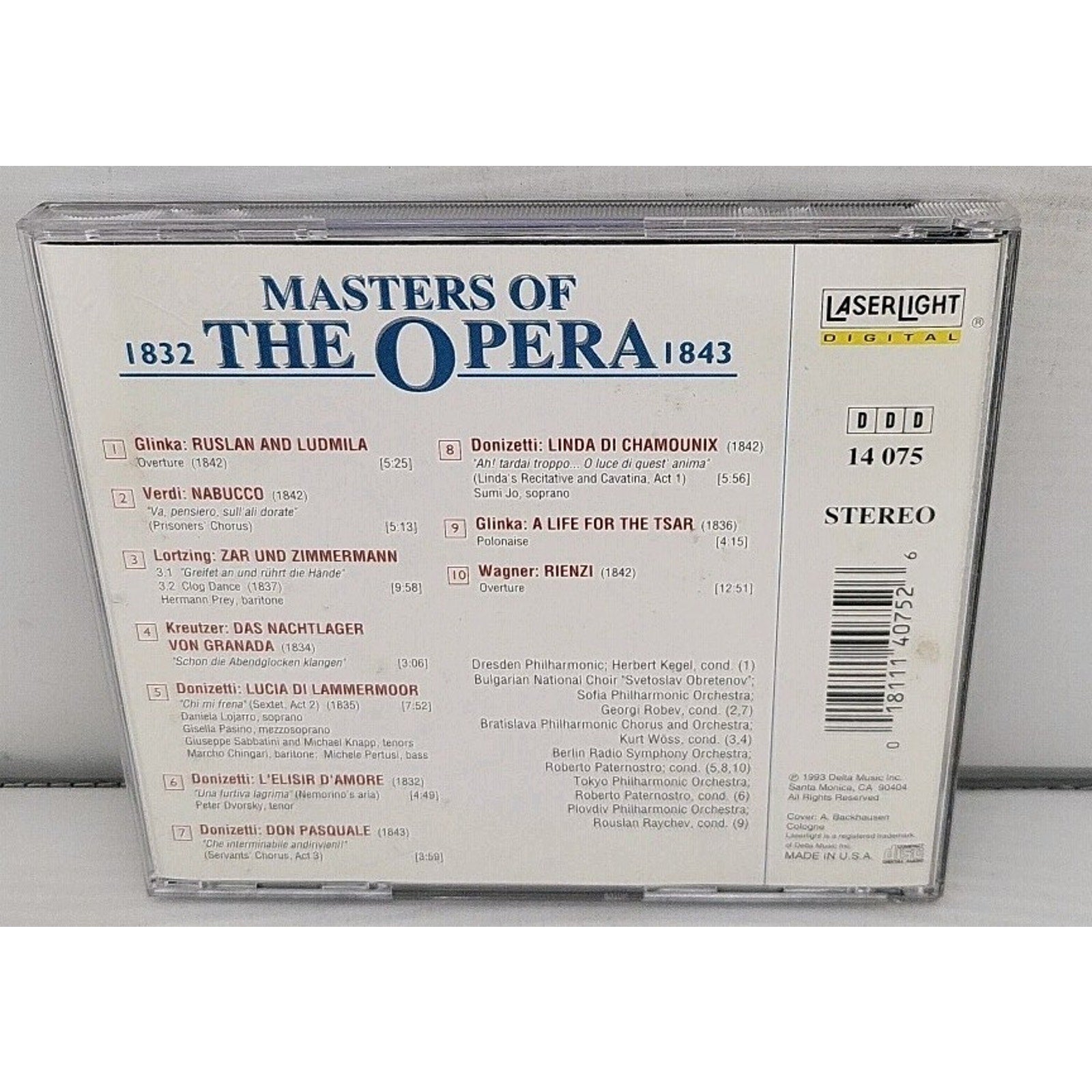 Masters Of The Opera Vol. 5 by Various (CD, 1993)