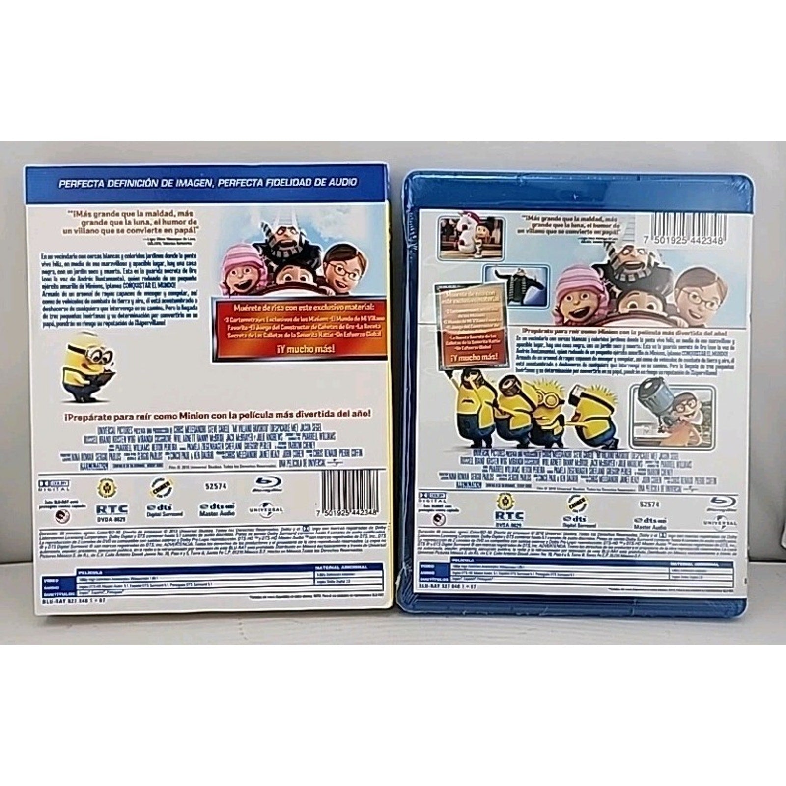 Mi Villano Favorito (Despicable Me) Blu-ray + DVD Eng/Span Audio *Brand New*