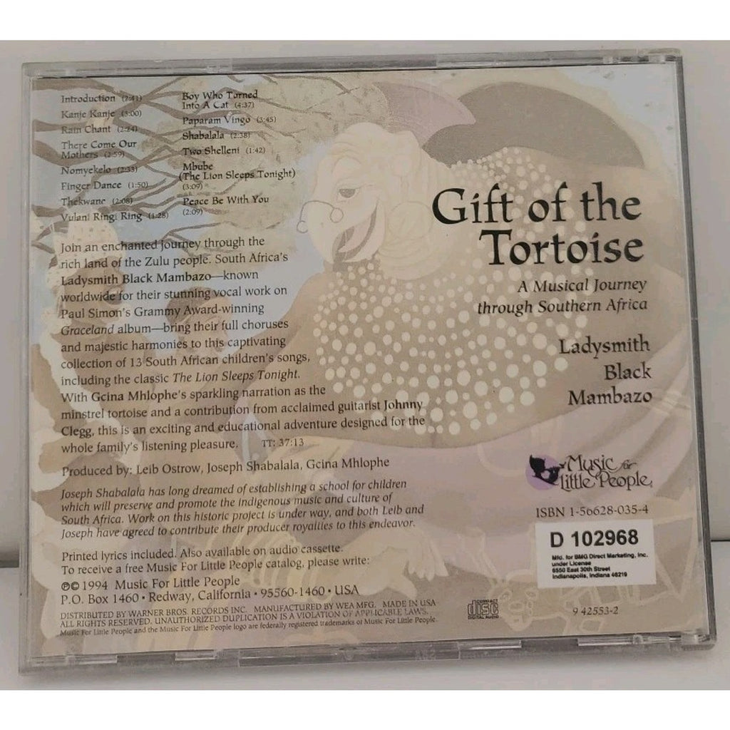 Gift of the Tortoise by Ladysmith Black Mambazo (CD, 1994)