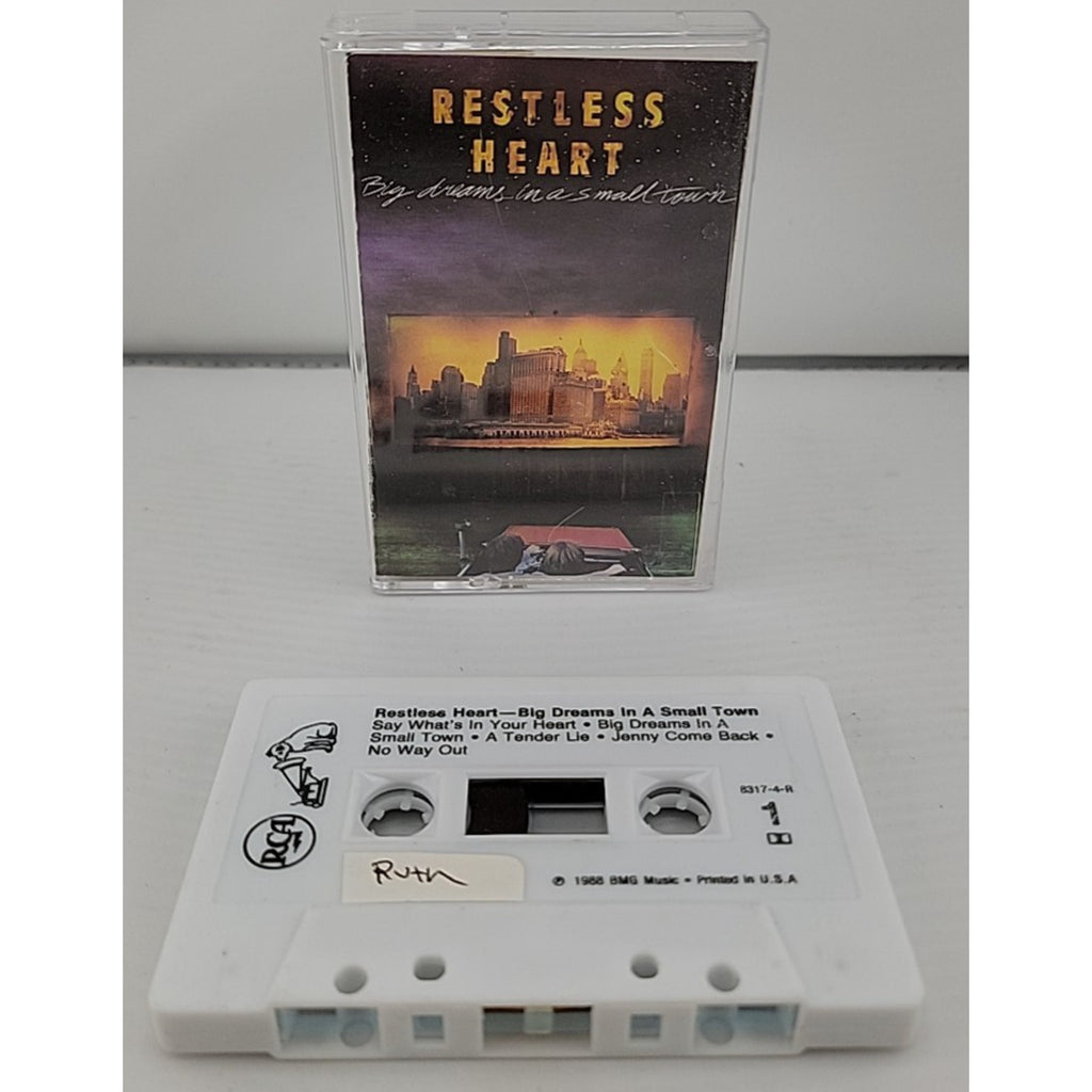 Big Dreams in a Small Town by Restless Heart (Cassette, Oct-1990, RCA)