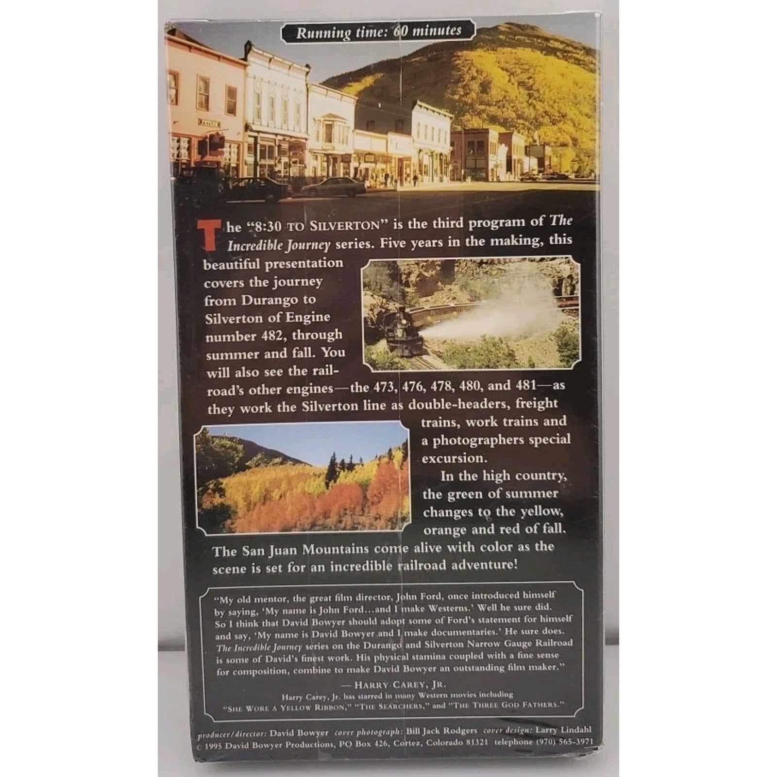 The 8:30 To Silverton (1995, VHS) The Incredible Journey *Brand New*