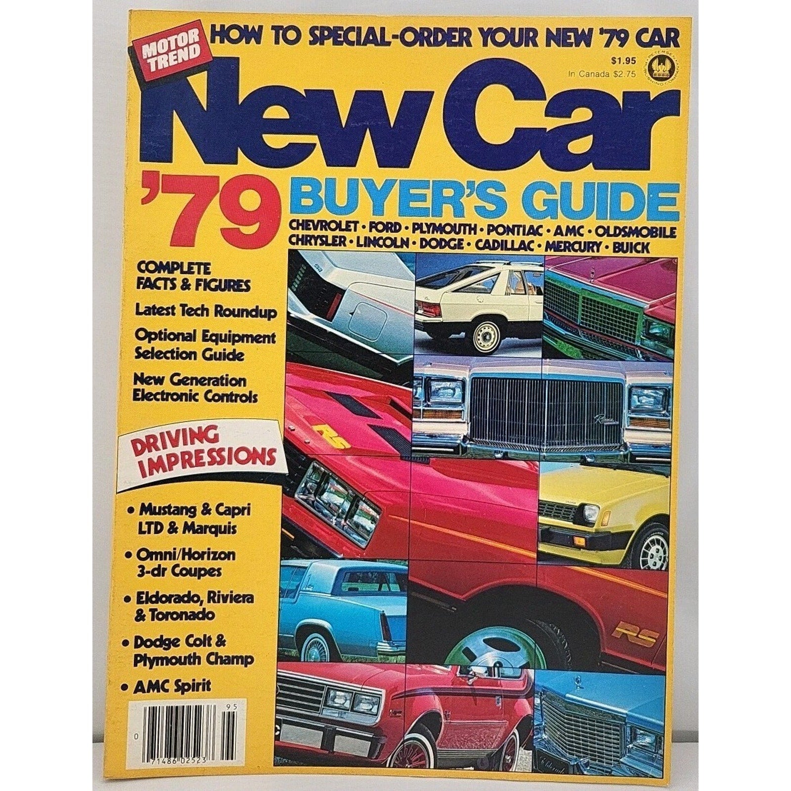 1979 Motor Trend's New Car Buyer's Guide Magazine