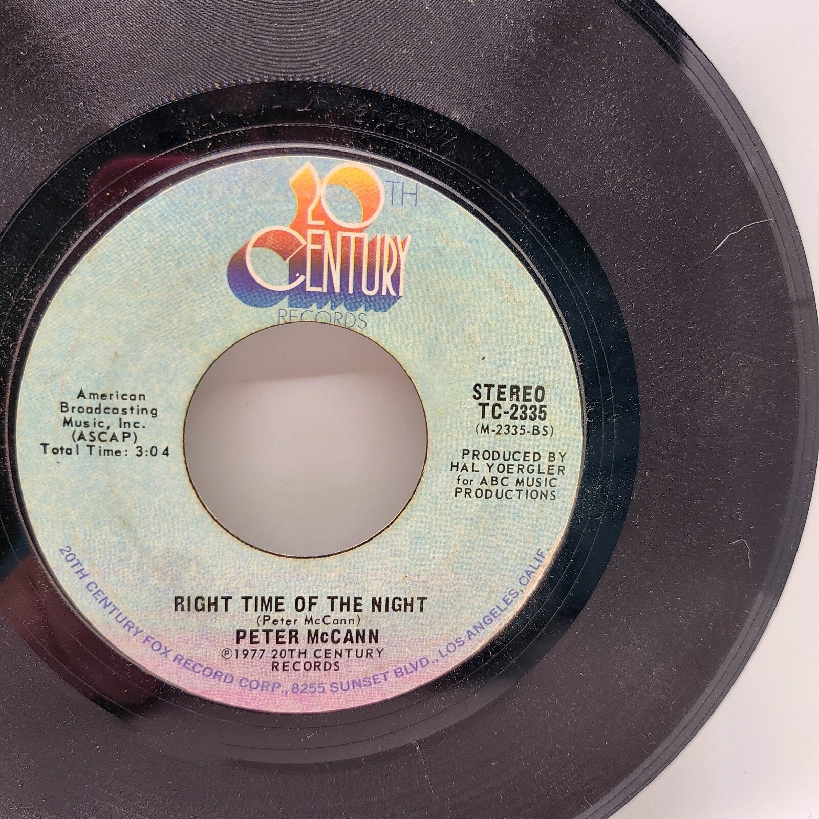 Do You Wanna Make Love / Right Time of the Night by Peter McCann (Record)