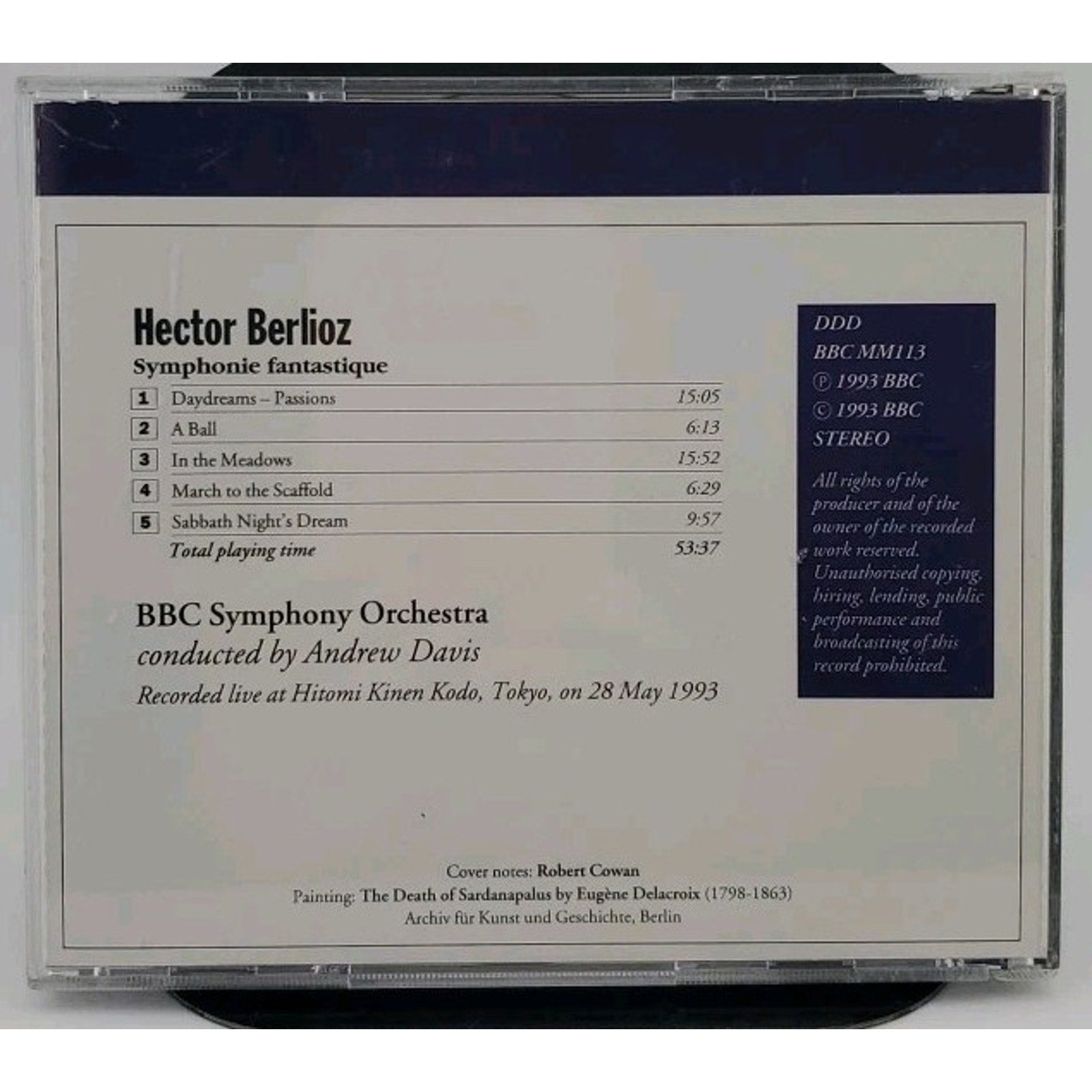 Berlioz Symphonie Fantastique Volume 2 Number 1 CD