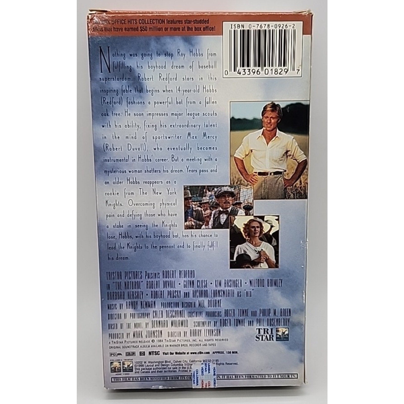 The Natural (VHS, 1997, Closed Captioned)