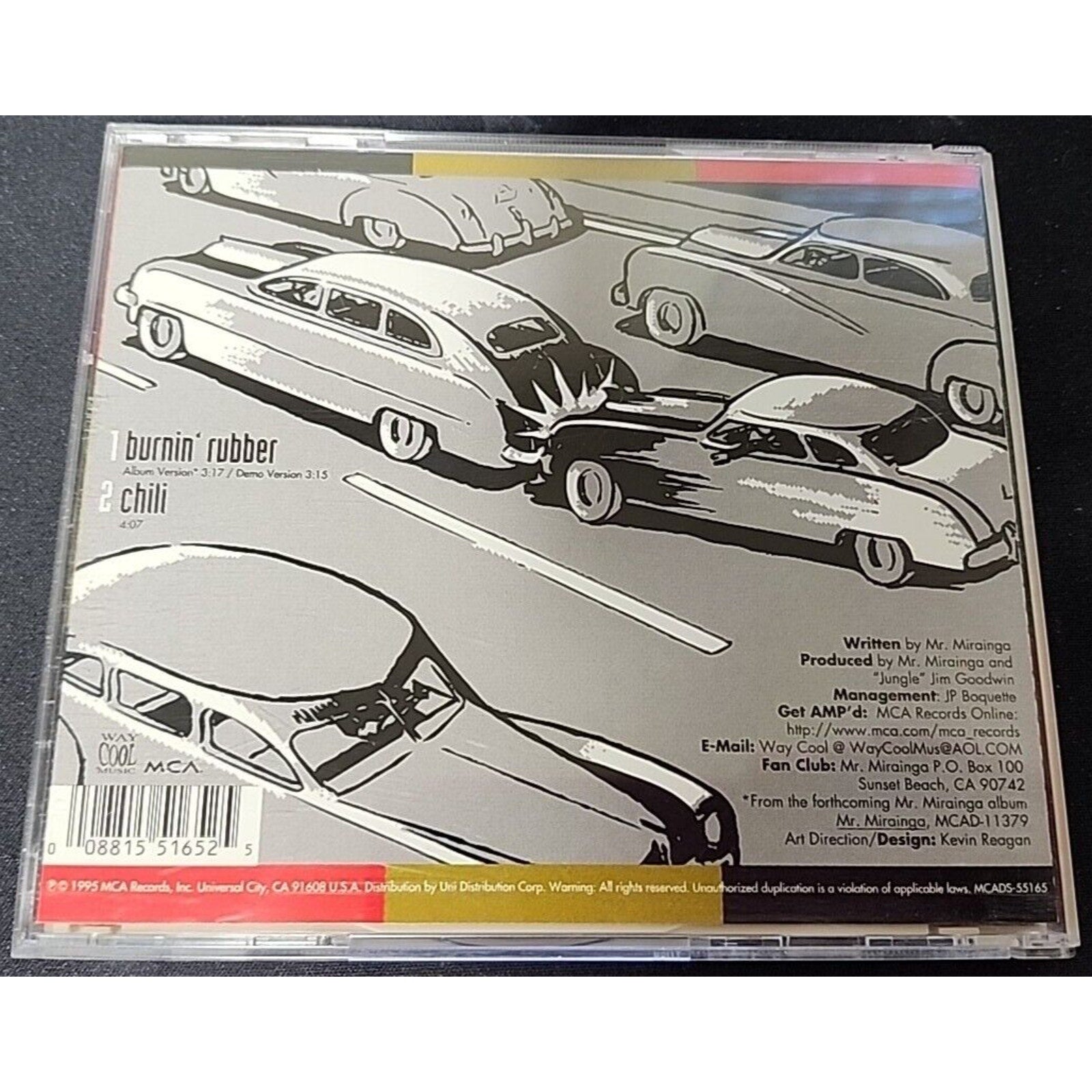 Burnin' Rubber [Single] by Mr. Mirainga (CD, Dec-1995, MCA)
