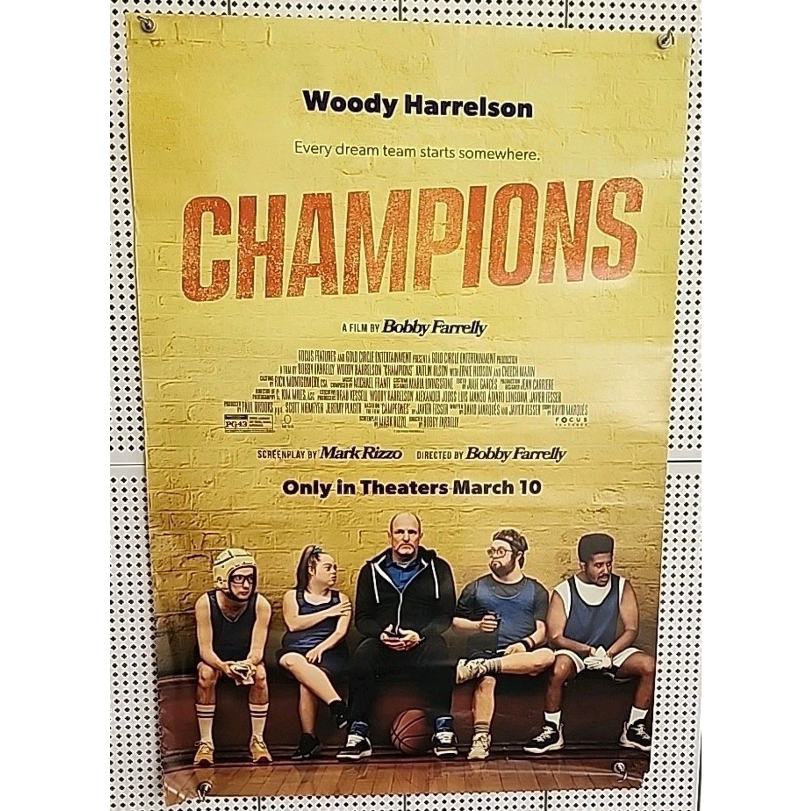 Champions - Original DS Movie Poster 27x40 D/S 2023 Farrelly , Woody Harrelson