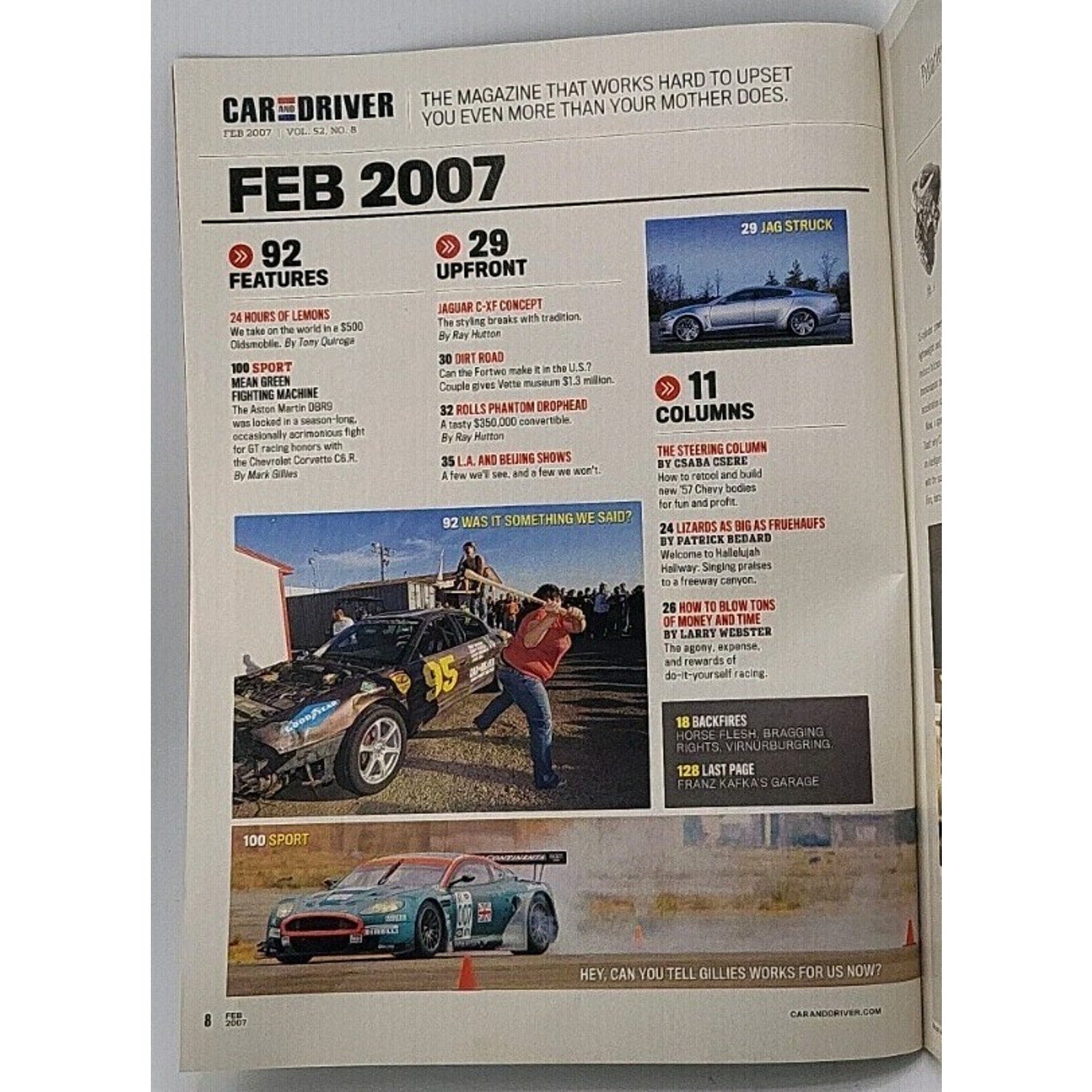 Car And Driver Magazine - February 2007 - Vol. 52 No. 8
