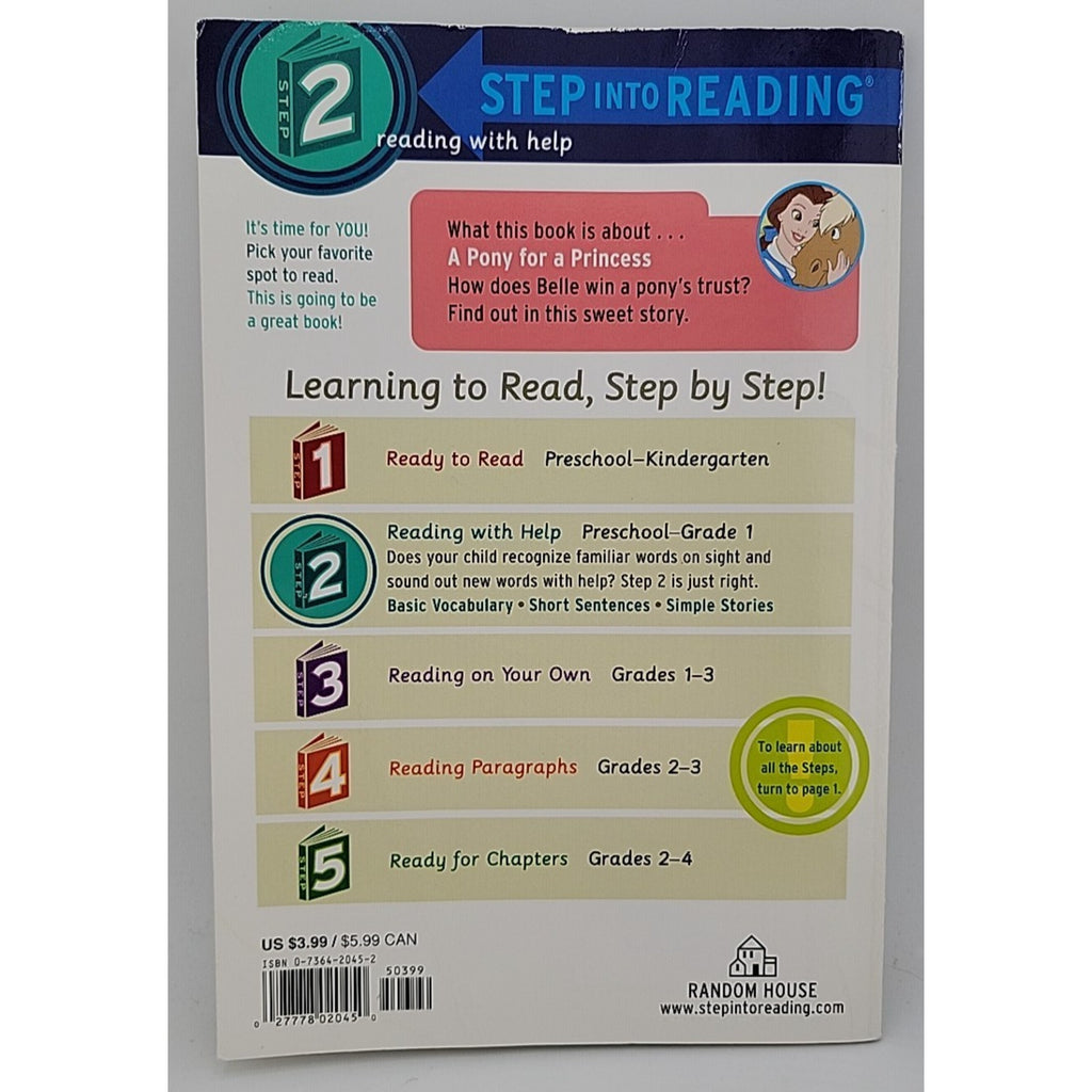 Disney Princess: A Pony for a Princess - Step into Reading Book, Step 2