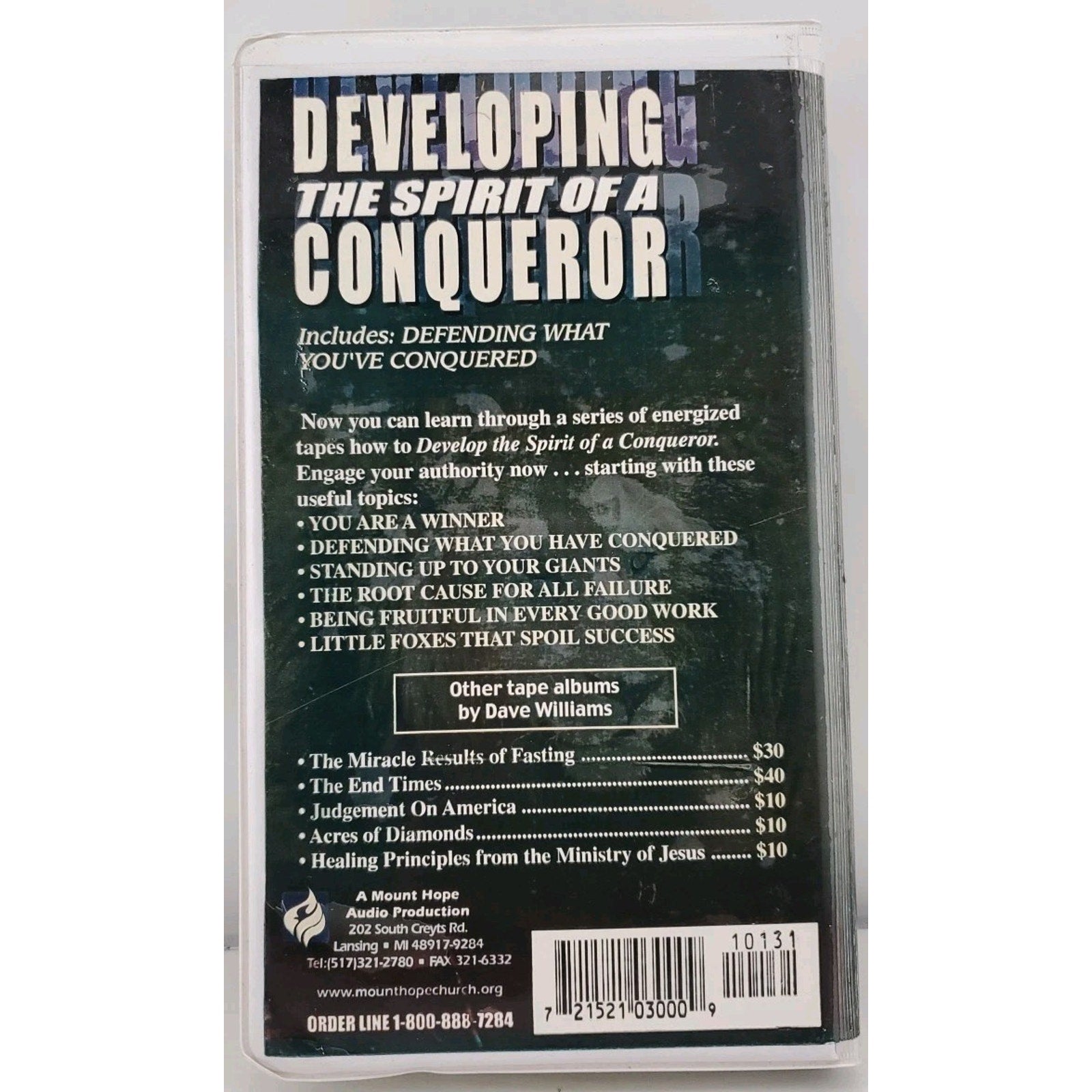 Developing The Spirit Of A Conqueror (VHS)