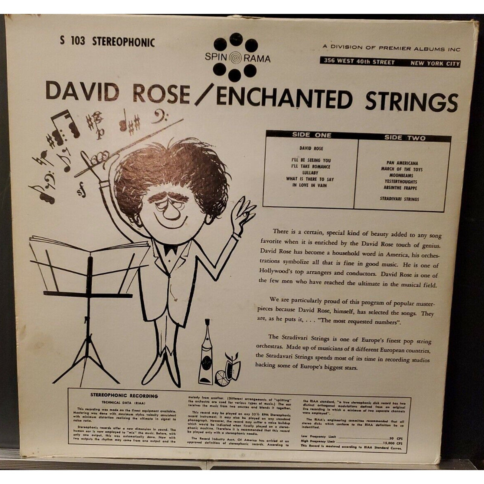 David Rose Stradivari Strings (Record)