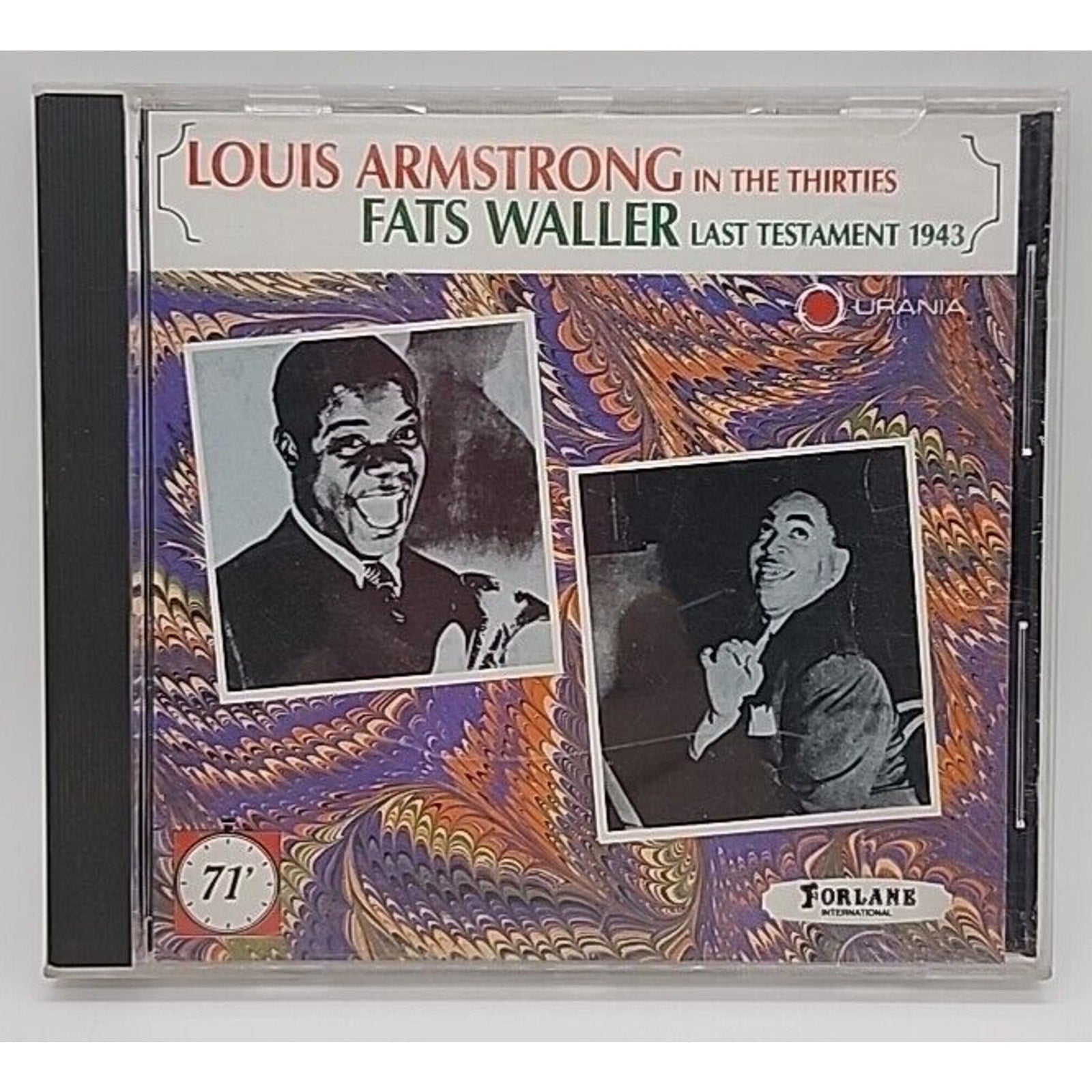 Louis Armstrong in 30s Waller Last Testament 1943 (CD 1988 Forlane France)