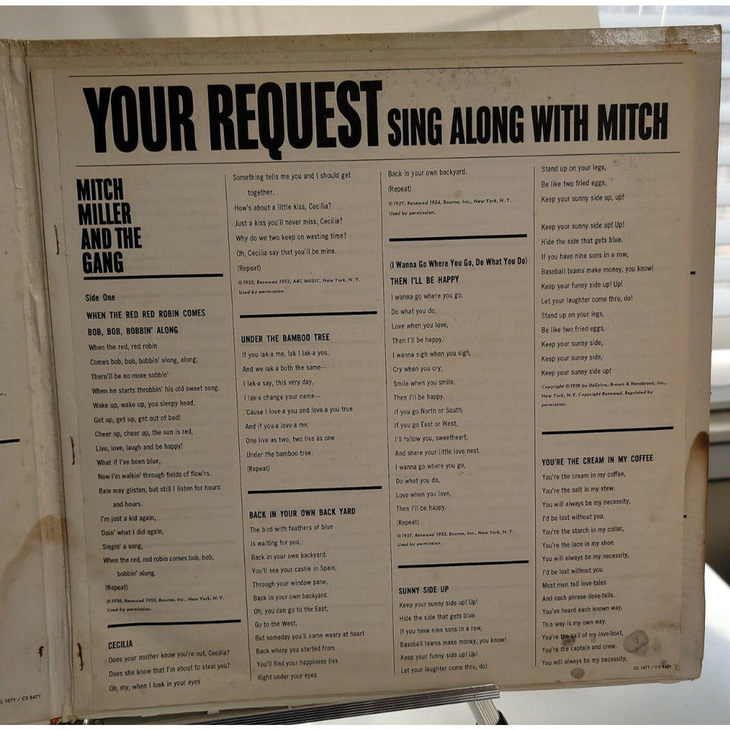 Mitch Miller And The Gang – Your Request Sing Along With Mitch (Vinyl)