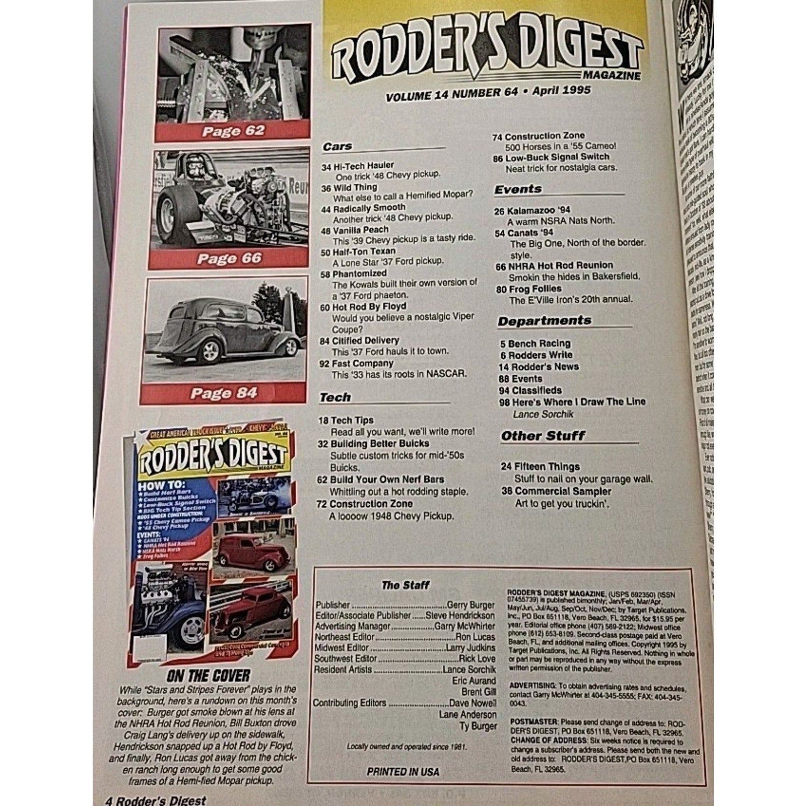 Rodder's Digest Magazine April 1995 Volume 14 Number 64