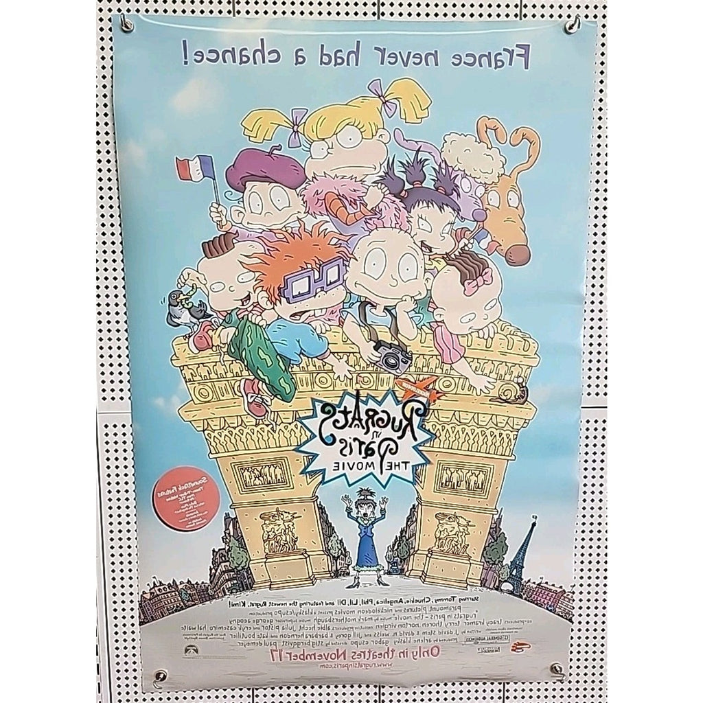 2000 Rugrats in Paris The Movie Double Sided 27" x 41" Theatrical Movie Poster