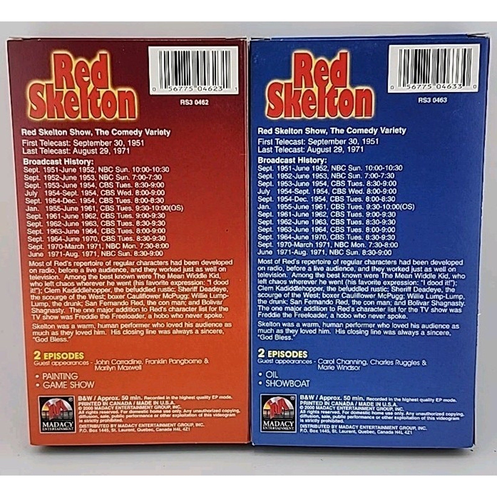 Red Skelton 5-Pack (VHS, 2000, 5-Tape Set)