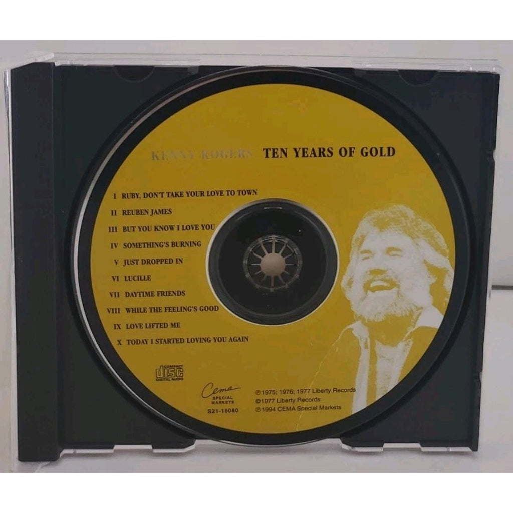 10 Years of Gold by Kenny Rogers (CD, 1995)