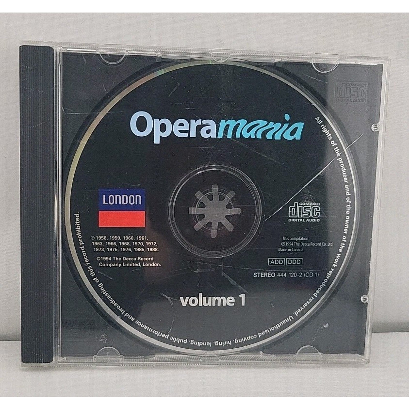 Operamania Vol. 1 CD