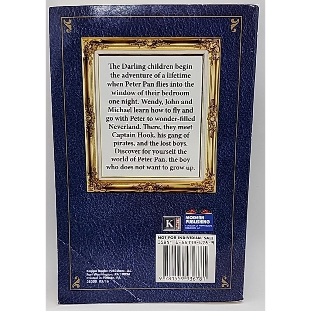 Peter Pan - Treasury Of Illustrated Classics - Paperback!