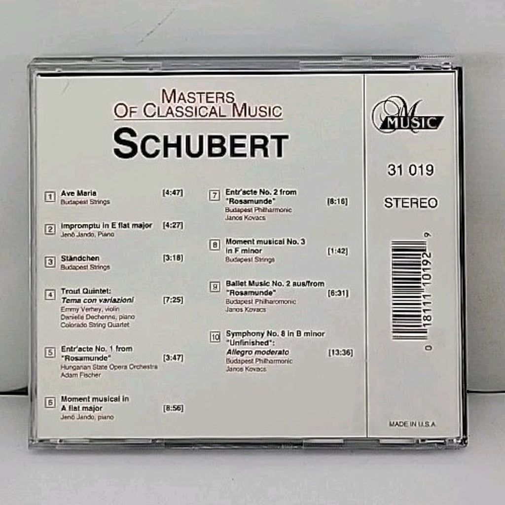 Ave Maria/Impromptu/& by F. Schubert (CD, 1998)