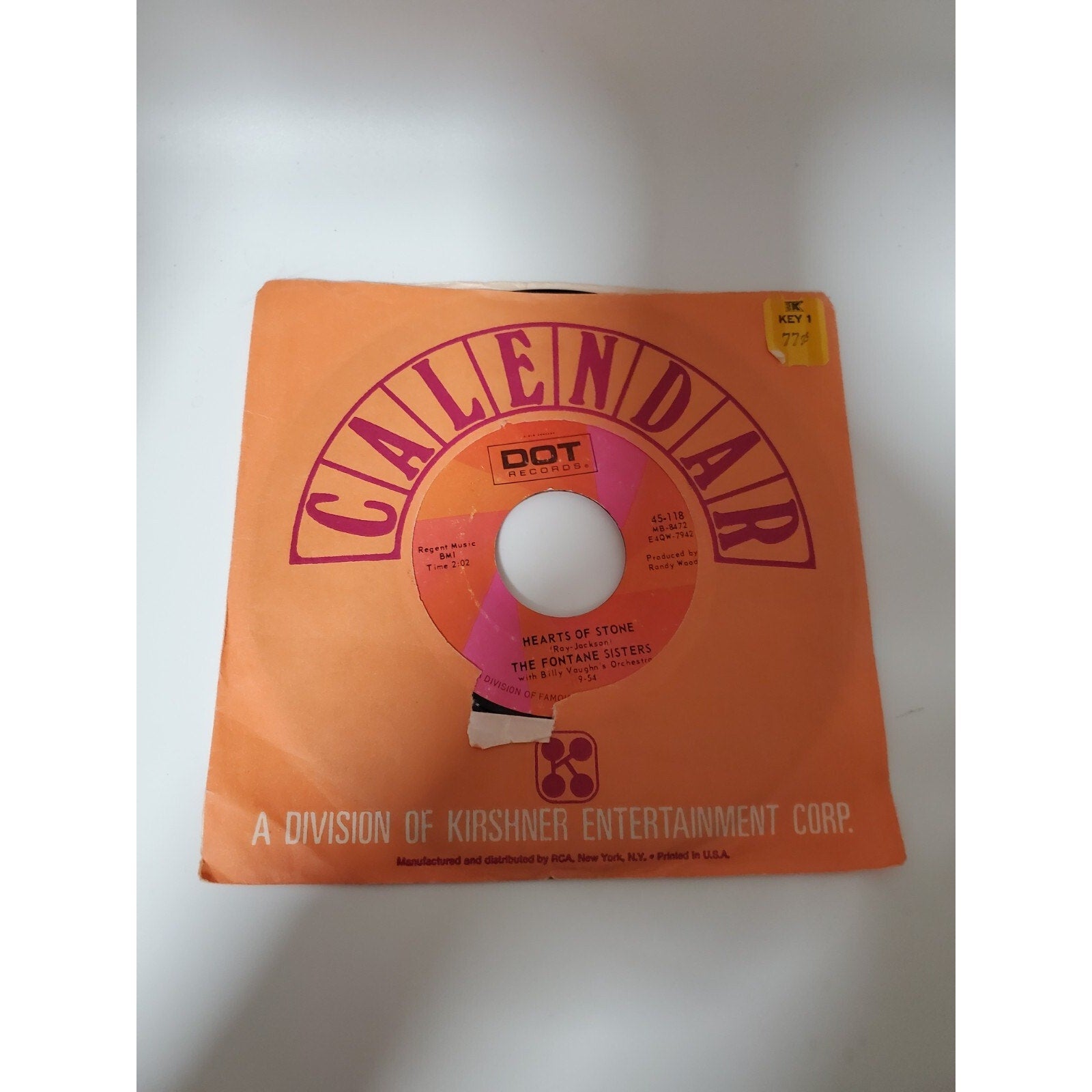 The Fontane Sisters - Seventeen - 45RPM Record - Singles