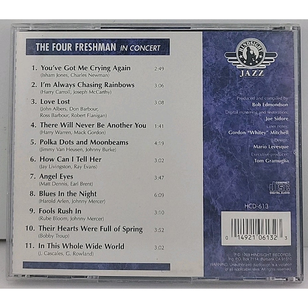 In Concert by Four Freshmen (CD, 1998)