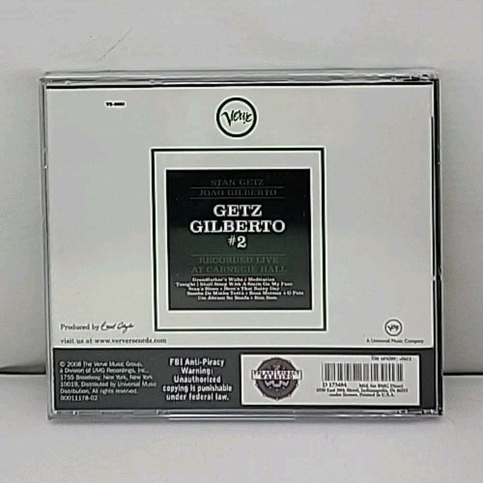 Getz/Gilberto #2 [Digipak] by Joao Gilberto/Stan Getz (Sax) (CD) *Brand New*