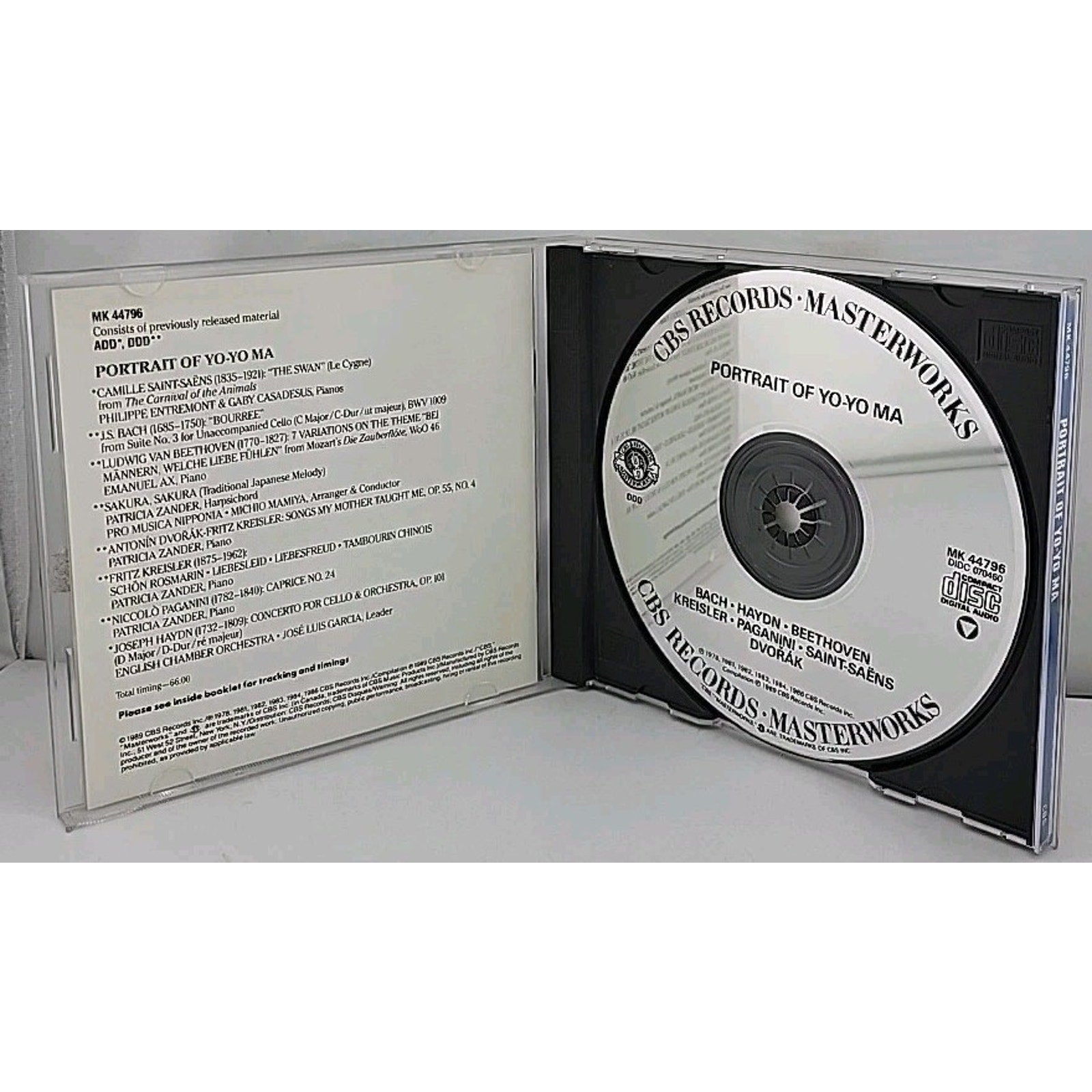 Portrait of Yo-Yo Ma by Yo-Yo Ma (CD, 1990)