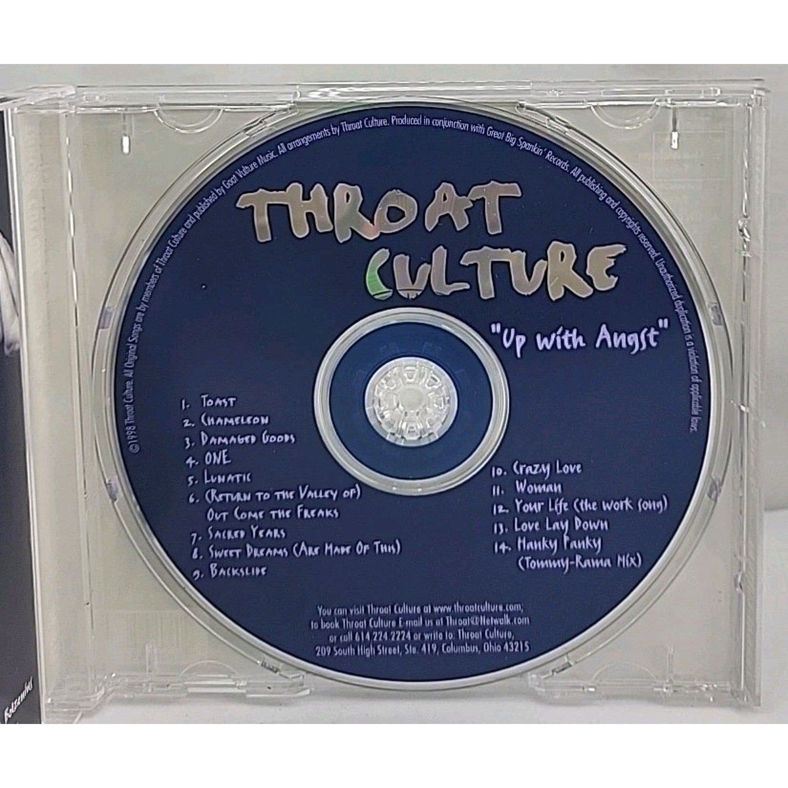 Up with Angst by Throat Culture (CD, 1998)