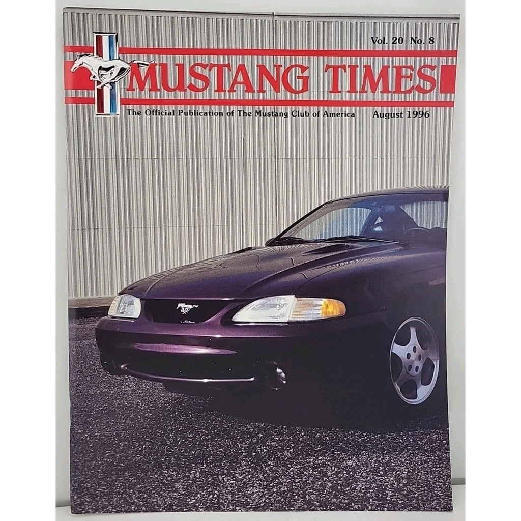 Mustang Times Magazine - August 1996 - Vol. 20 No. 8
