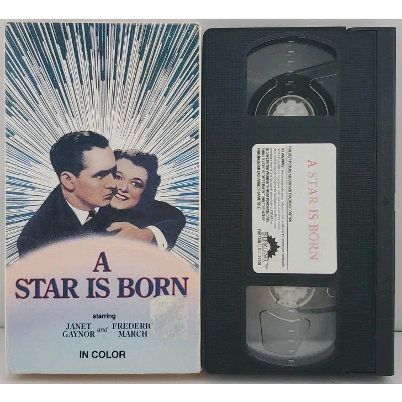 A Star Is Born [1937] VHS starring Janet Gaynor & Frederic March