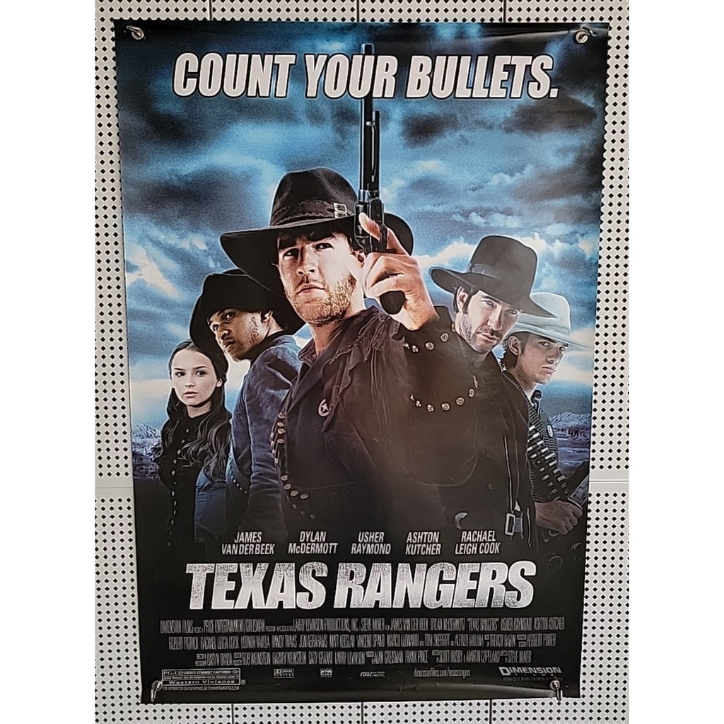 Count Your Bullets Texas Rangers 27x40 D/S Movie Poster