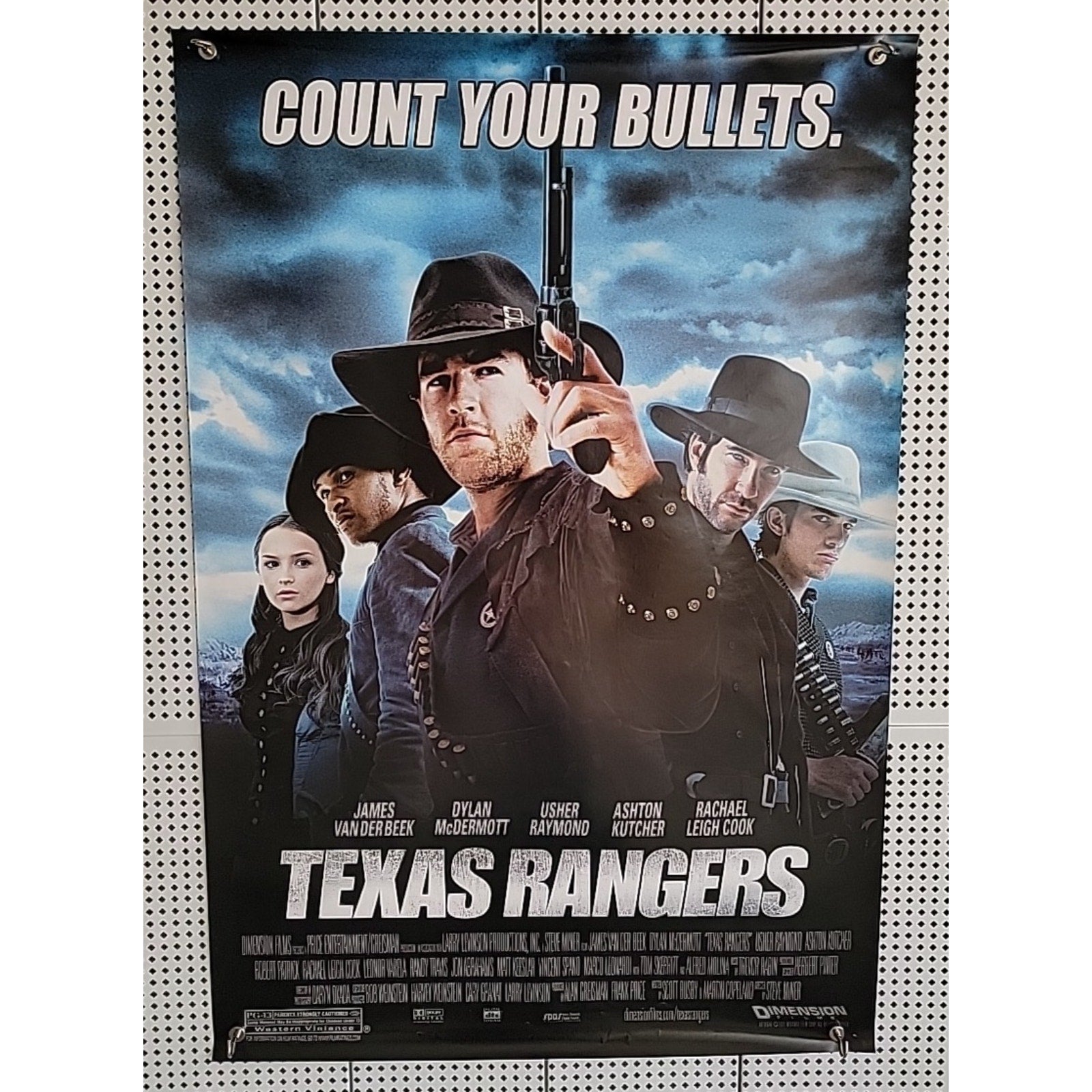 Count Your Bullets Texas Rangers 27x40 D/S Movie Poster