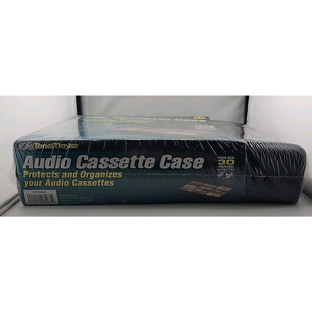 ToneMaster 30 Cassette Carrying Case Black Nylon w/ Front Pocket Carrying Strap