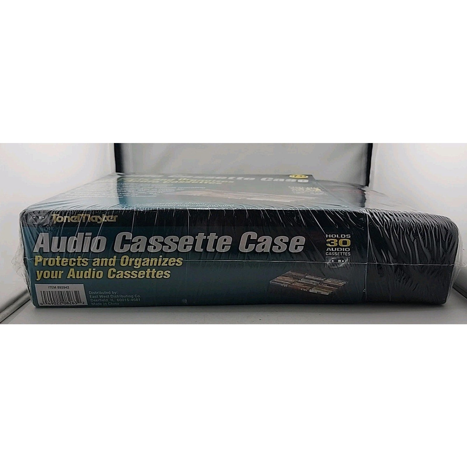 ToneMaster 30 Cassette Carrying Case Black Nylon w/ Front Pocket Carrying Strap