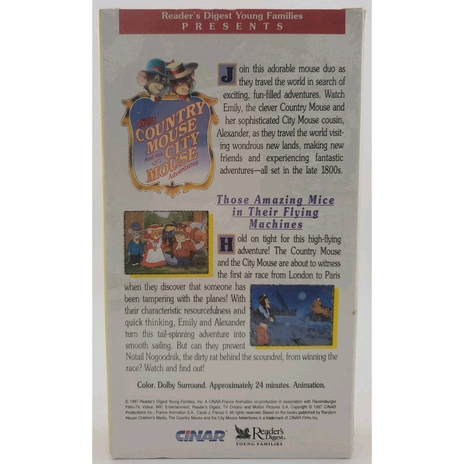The Country Mouse And the City Mouse Adventures (VHS, 1997) *Brand New*