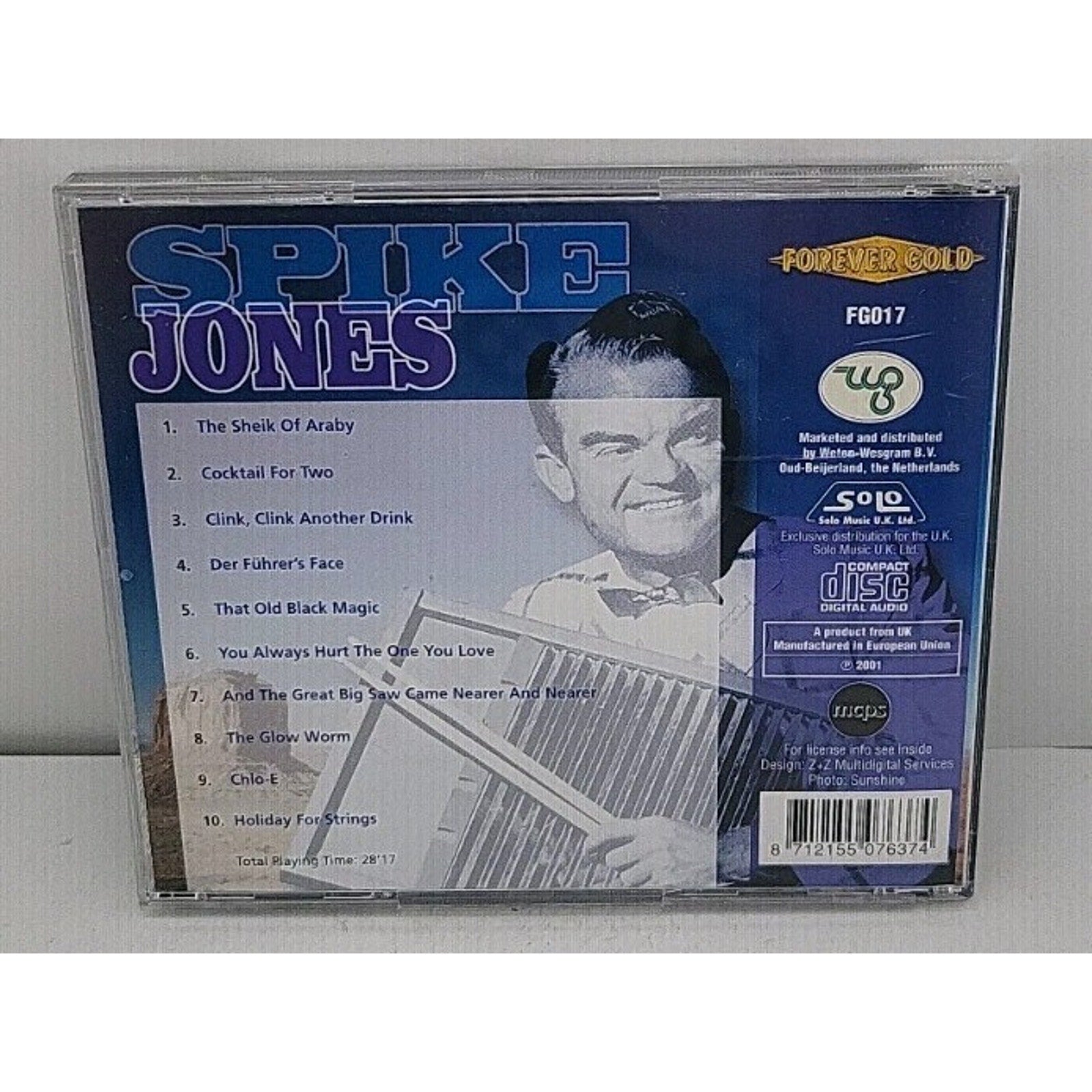 Spike Jones CD, Forever Gold label